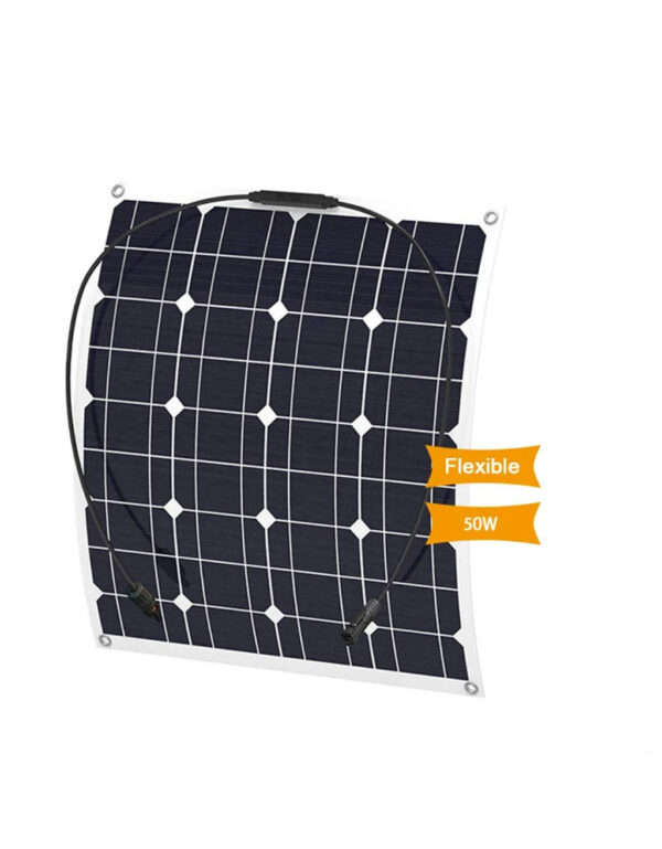Mono Semi-flexible Monocrystalline Solar Panels 50W